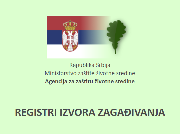 Uputstvo za korišćenje Informacionog sistema Nacionalnog registra izvora zagađivanja