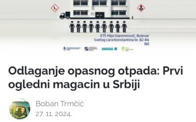 SAT MEDIA: Odlaganje opasnog otpada: Prvi ogledni magacin u Srbiji